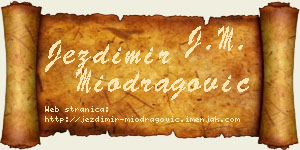 Jezdimir Miodragović vizit kartica
